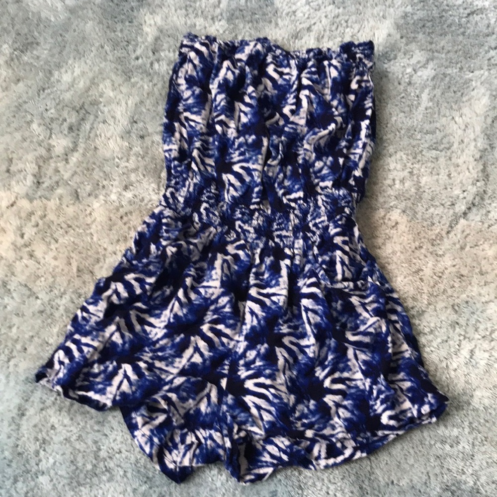 Tube top romper